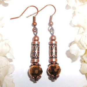 Boho Earrings Copper Jewelry Dangle Drop Gift 6195